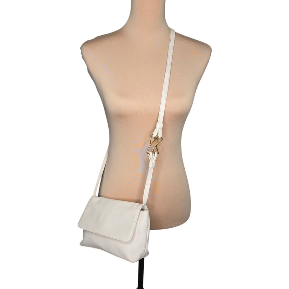 Paloma Picasso Vintage‎ White Leather Small Crossbody - Picture 3 of 16